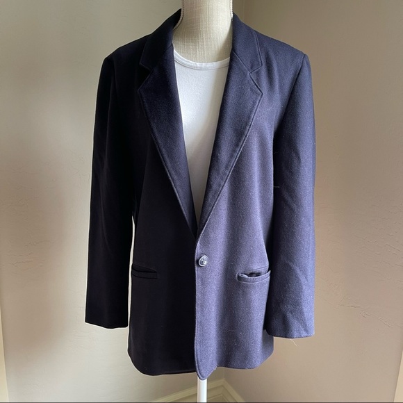 Vintage Wool Blazer Single Button Made in USA Size: 10 - Picture 9 of 9